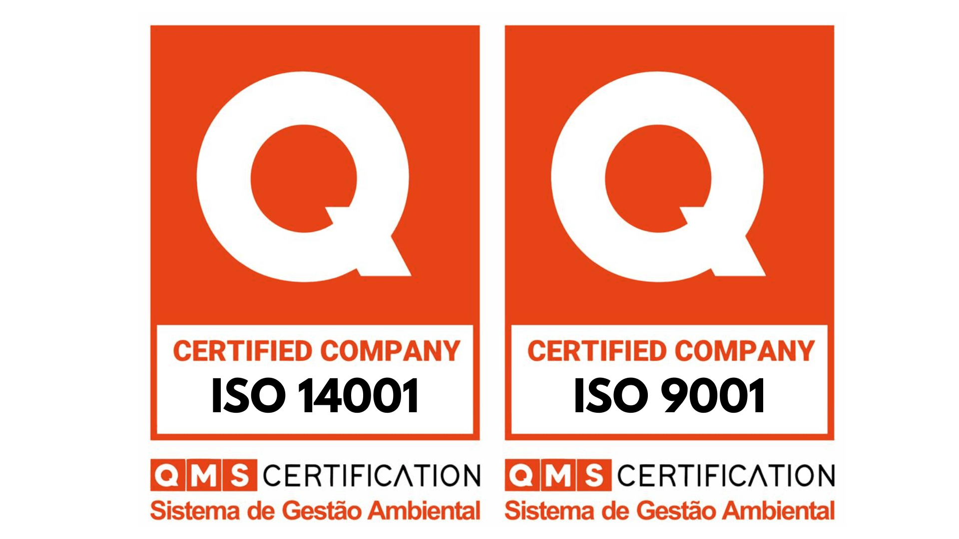Certificações ISO 14001 e ISO 9001